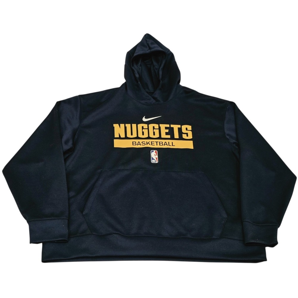 Nike Denver Nuggets Dri-FIT Hoodie Mens XXL Navy Gold NBA Basketball Pullover